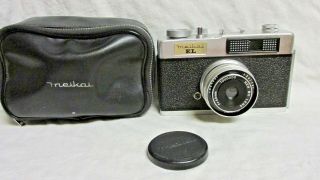 Vintage 1960s Meikai El 35mm Camera With Case & Lens Cap