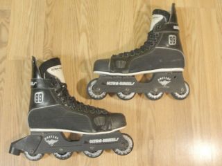 Vintage Ultra - Wheels Wayne Gretzky Mvp 99 Roller Hockey Inline Skates Size 11