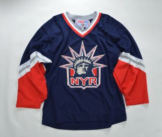 Vintage York Rangers Lady Liberty Ccm Hockey Jersey - M