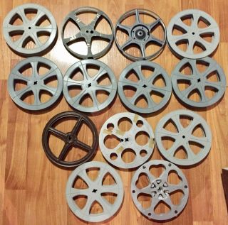 13 - 400 Ft - Metal/plastic 16mm Film Cans And Reels -