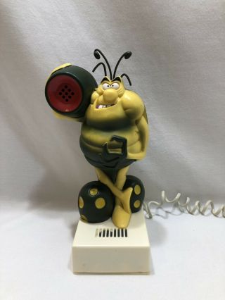 Vintage 1980’s Raid Promotional Roach Bug Push Button Telephone