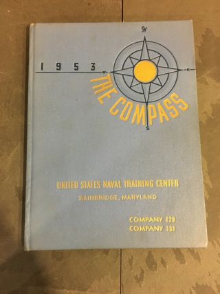 1953 The Compass Naval Training Center Bainbridge Md.  Yearbook Company 128,  131