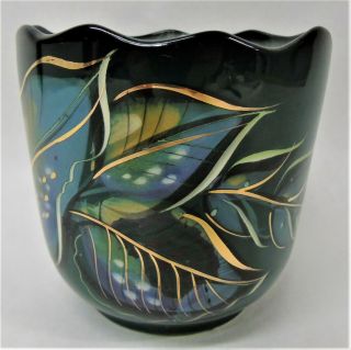 Vintage Sascha Brastoff Pottery Leaf Planter / Vase R639