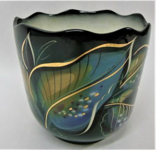 Vintage Sascha Brastoff Pottery Leaf Planter / Vase r639 8