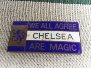 A Vintage Chelsea Football Club Supporters Badge From The 1970’s
