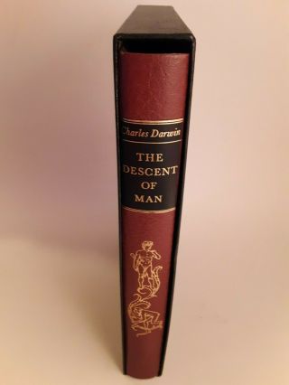 The Descent Of Man.  Charles Darwin.  Heritage Press,  Slipcase,  Illustrated,  1972.