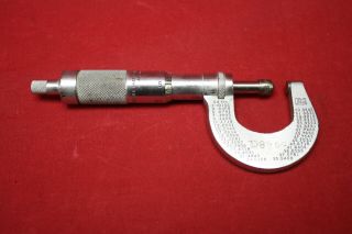 Vintage Brown & Sharpe 12 0 - 1 Micrometer U.  S.  A.  W/ Accessories 2