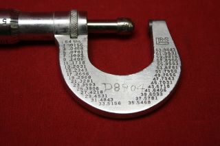 Vintage Brown & Sharpe 12 0 - 1 Micrometer U.  S.  A.  W/ Accessories 5