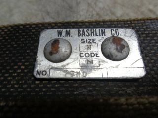 Vintage W.  M.  Bashlin Lineman Pole Tree Climbing Belt Size M Logging 4