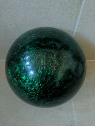 Ebonite Gyro Reactive 11lbs (green) Vintage Bowling Ball 11lb Great Shape