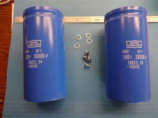 39000mfd 100 Volt Nippon Caps For Hafler Dh - 500 Phase Linear 700 Others