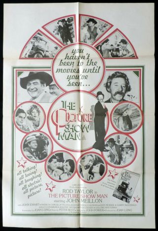 The Picture Show Man John Meillon Vintage Australian One Sheet Movie Poster