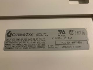 Vintage Gateway 2000 Anykey Maxiswitch Keyboard P/N 2189XXX - 4