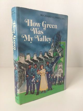 Vintage,  How Green Was My Valley By Richard Llewellyn 1940 Hc|dj Very Good