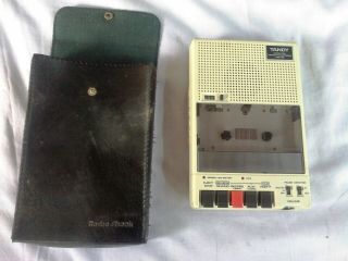 Vintage Tandy Computer Cassette Recorder,  Ccr - 82,  With Leather Case