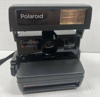 Polaroid One Step Close Up 600 Instant Film Camera With Strap Vg