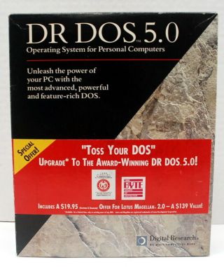 Dr Dos 5.  0 Operating System For Personal Computers 1174 - Da - Ba 02/91 Vintage Dr