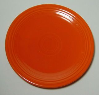 Old Vtg 1936 Red Orange Radioactive Fiesta Bread Plate Geiger Counter Reading S