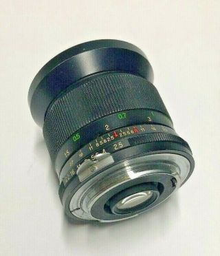 Vivitar Camera Lens 28mm 1:2.  5 Auto Wide Angle 62mm No.  22315042 Nikon Mount