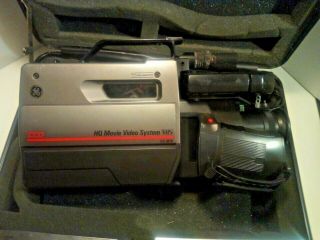 Vintage General Electric Ge Cg - 9806 Vhs Movie Video Camera Camcorder W Hard Case