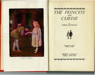 THE PRINCESS AND CURDIE George Macdonald Vintage Early 1900 ' s Hardcover Book 4
