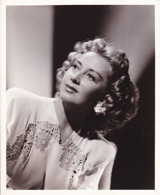 Joan Blondell Vintage 1943 Clarence Bull Mgm Portrait Photo