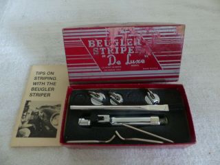 Vtg Beugler Striper " De Luxe " Model Auto Pin Striping Tool W/ Box Pat.  1988710