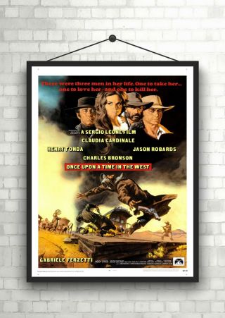 Once Upon A Time In The West Vintage Movie Poster Art Print Maxi A1 A2 A3 A4