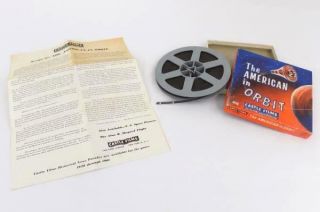 Vintage 8mm Castle Films The American In Orbit 190 Edition Film & Box