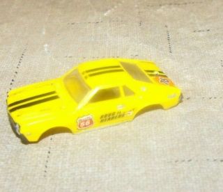 Vintage Tyco Ford Yellow Mustang Slot Car Body Only