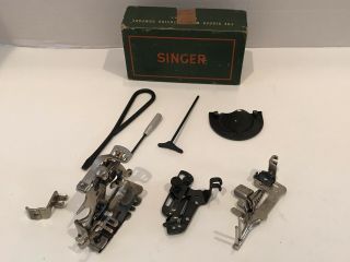 Vintage Singer Sewing Machine Attachments (120598,  1261,  160359,  121441,  35931)