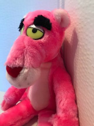 Vintage 1987 Mighty Star Pink Panther 15” Plush Character 3