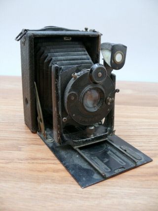 Folding Camera,  6x9cm.  With A Zeiss Triotar 12cm F:6.  3 For Display Or Restore.