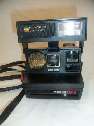 Vintage Polaroid 600 Land Camera With Autofocus 660