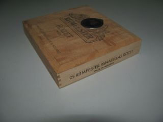 Vintage Ritmeester Rozet Mild Wooden 25 Cigars Box In 4