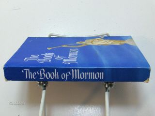 THE BOOK OF MORMON Blue Angel Moroni 1980 Vintage Collectable LDS 2