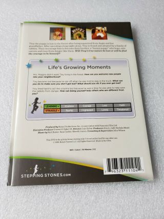 Vtg 5 Family Friendly DVDs Stepping Stones Life ' s Growing Moments Tiny Heroes 5