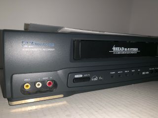 EMERSON EWV601B VCR VHS Player 4 head HI - FI stereo Video cassette Recorder 2