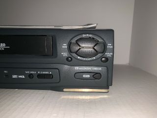 EMERSON EWV601B VCR VHS Player 4 head HI - FI stereo Video cassette Recorder 4