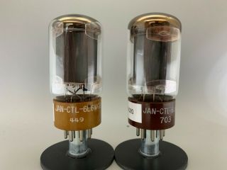 Tung - Sol 5881 Jan - Ctl - 6l6wgb Power Vacuum Tubes Platinum Matched On At1000