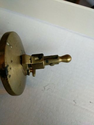 Vintage Hit Miss Stationary Gas Engine Drip Oiler brass glass motor oil 3
