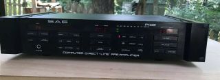 Sae P102 Computer Direct - Line Pre Amplifier - Wood Sides - As - Is