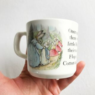 Vintage Wedgewood Peter Rabbit 4 Piece Nursery Set Cup Plate Beatrix Potter 4