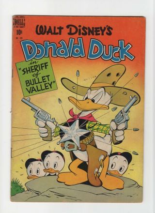 Four Color 199 Vintage Dell Comic Donald Duck Sheriff Of Bullet Valley Gold 10c