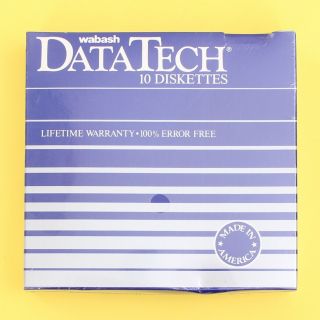 10 - Pack Wabash Datatech Double - Density 5.  25” (5 1/4”) Floppy Disks For Ibm Pc Xt
