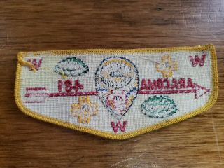 Vintage BSA WWW OA Aracoma 481 Pocket Flap Patch 2