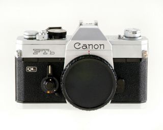 Canon Vintage Ftb Ql 35mm Camera Body Very And All.  =