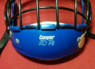 Vintage Cooper Xl7 Fg Face Guard Cage Blue