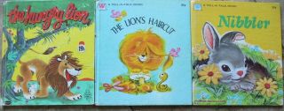 3 Vintage Whitman Tell - A - Tale Books Nibbler,  The Lion 