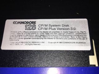 Commodore 128 Cp/m System Disk And Cp/m Utilities